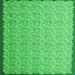 Serging Thickness of Abstract Green Contemporary Rug, con1059grn