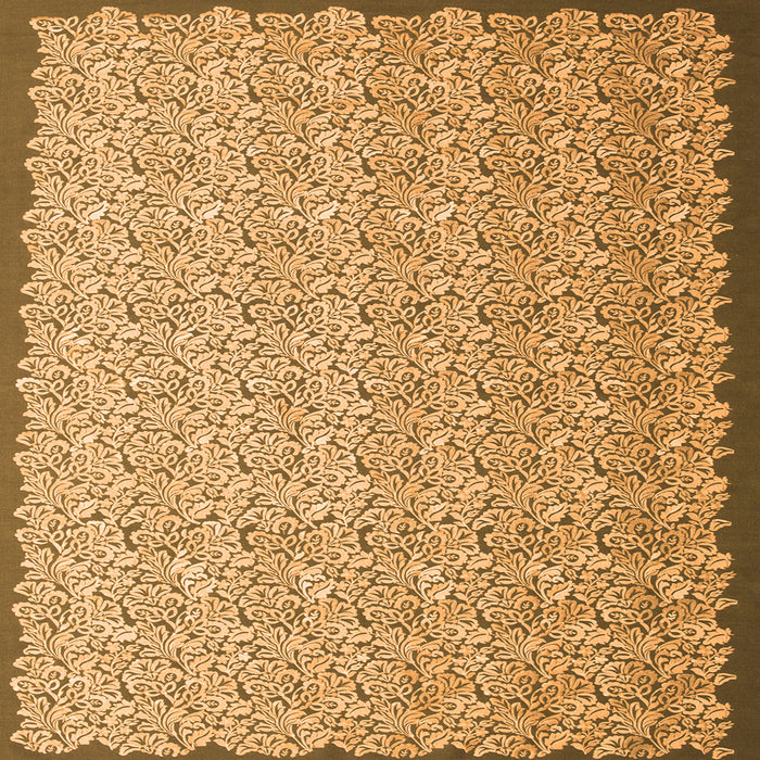 Serging Thickness of Abstract Orange Contemporary Rug, con1059org