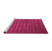 Sideview of Machine Washable Abstract Pink Contemporary Rug, wshcon105pnk