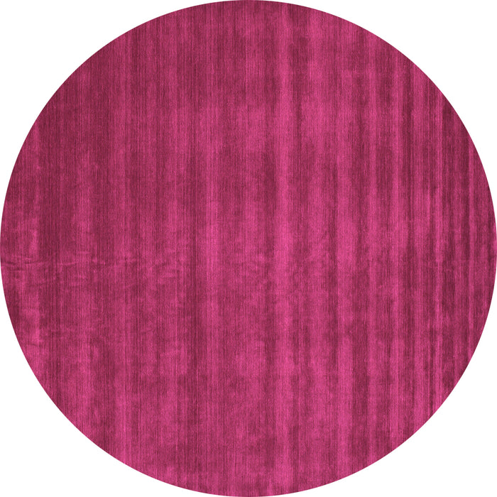 Round Abstract Pink Contemporary Rug, con105pnk