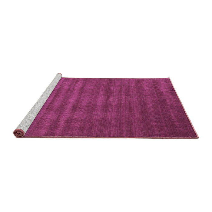 Sideview of Machine Washable Abstract Purple Contemporary Area Rugs, wshcon105pur
