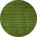 Machine Washable Abstract Green Contemporary Area Rugs, wshcon105grn