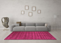 Machine Washable Abstract Pink Contemporary Rug, wshcon105pnk