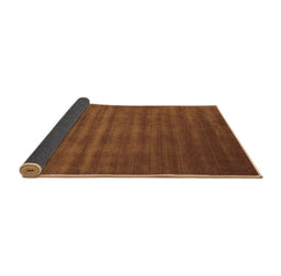 Sideview of Abstract Brown Contemporary Rug, con105brn