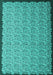 Machine Washable Abstract Turquoise Contemporary Area Rugs, wshcon1060turq