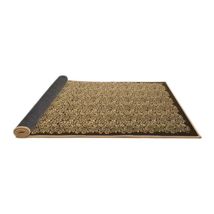 Sideview of Abstract Brown Contemporary Rug, con1060brn