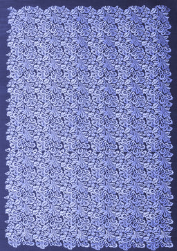 Abstract Blue Contemporary Rug, con1060blu