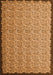 Serging Thickness of Machine Washable Abstract Orange Contemporary Area Rugs, wshcon1060org