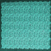 Square Abstract Turquoise Contemporary Rug, con1060turq