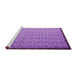 Sideview of Machine Washable Abstract Purple Contemporary Area Rugs, wshcon1060pur