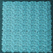 Square Machine Washable Abstract Light Blue Contemporary Rug, wshcon1060lblu