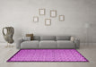 Machine Washable Abstract Pink Contemporary Rug in a Living Room, wshcon1060pnk