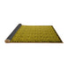 Sideview of Abstract Yellow Contemporary Rug, con1060yw