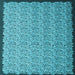 Square Abstract Light Blue Contemporary Rug, con1060lblu