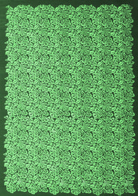 Abstract Emerald Green Contemporary Rug, con1060emgrn