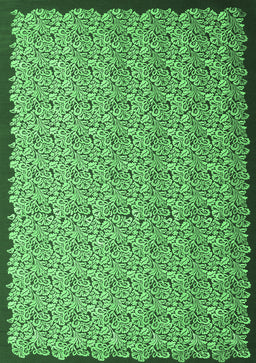 Abstract Emerald Green Contemporary Rug, con1060emgrn