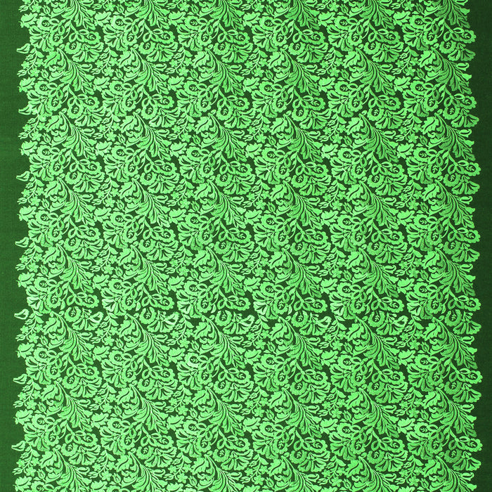 Serging Thickness of Machine Washable Abstract Green Contemporary Area Rugs, wshcon1060grn