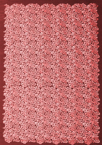 Abstract Red Contemporary Rug, con1060red