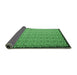 Sideview of Abstract Emerald Green Contemporary Rug, con1060emgrn