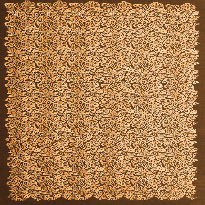 Serging Thickness of Abstract Orange Contemporary Rug, con1060org