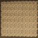 Square Abstract Brown Contemporary Rug, con1060brn