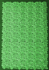 Abstract Green Contemporary Rug, con1060grn