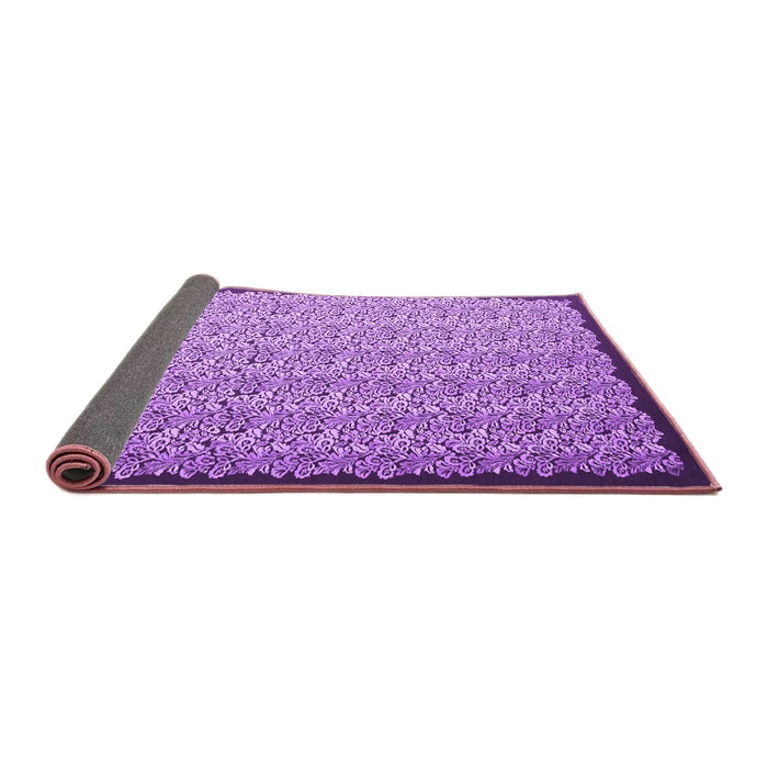 Sideview of Abstract Purple Contemporary Rug, con1060pur