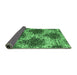 Sideview of Abstract Emerald Green Contemporary Rug, con1061emgrn