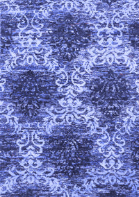 Abstract Blue Contemporary Rug, con1061blu