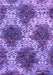 Machine Washable Abstract Purple Contemporary Area Rugs, wshcon1061pur