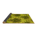 Sideview of Abstract Yellow Contemporary Rug, con1061yw