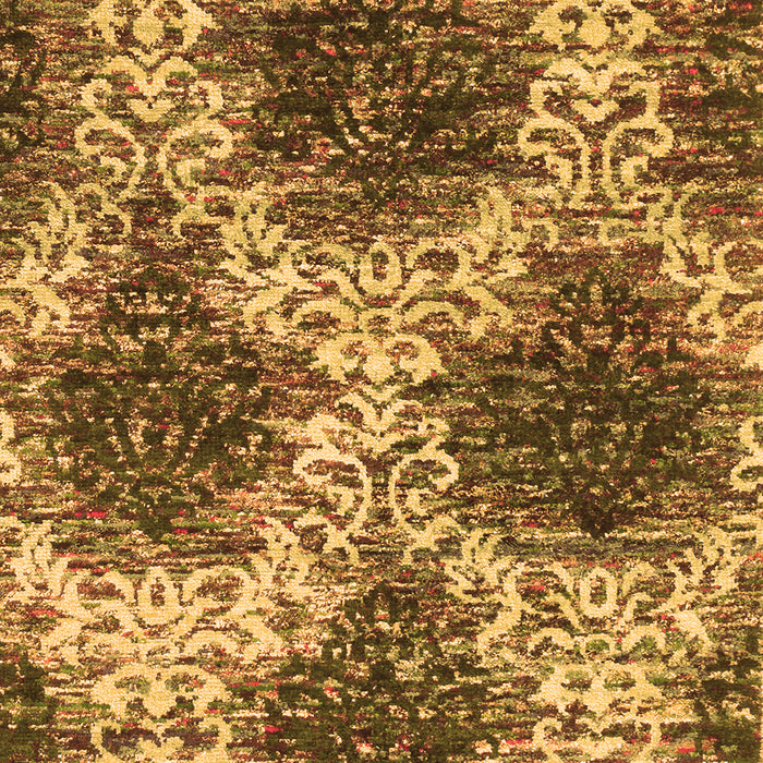 Serging Thickness of Machine Washable Abstract Orange Contemporary Area Rugs, wshcon1061org