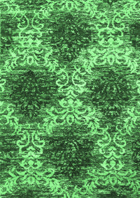 Abstract Emerald Green Contemporary Rug, con1061emgrn