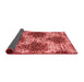 Abstract Red Contemporary Area Rugs