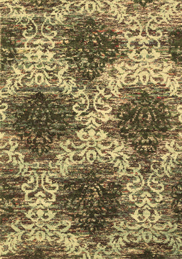 Abstract Brown Contemporary Rug, con1061brn