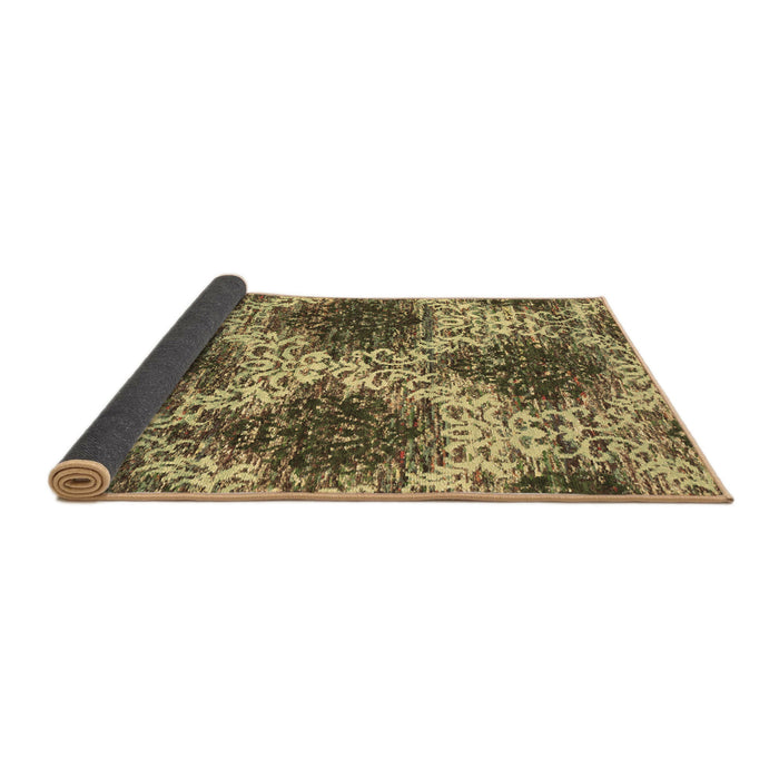 Sideview of Abstract Brown Contemporary Rug, con1061brn