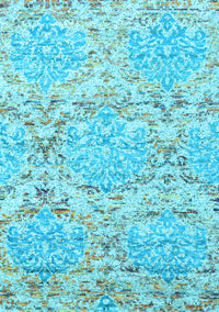 Abstract Light Blue Contemporary Rug, con1062lblu