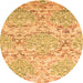 Machine Washable Abstract Orange Contemporary Area Rugs, wshcon1062org