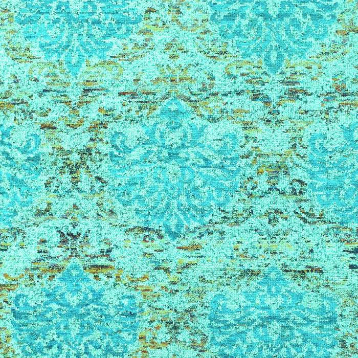 Abstract Turquoise Contemporary Rug, con1062turq