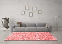 Contemporary Red Washable Rugs