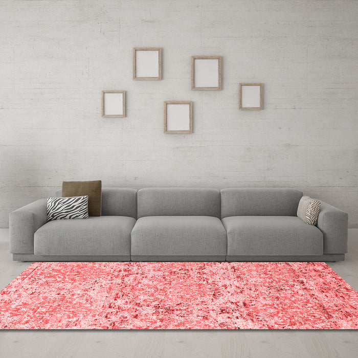 Contemporary Red Washable Rugs