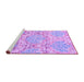 Sideview of Machine Washable Abstract Purple Contemporary Area Rugs, wshcon1062pur