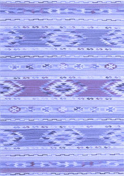 Abstract Blue Contemporary Rug, con1063blu