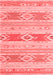 Abstract Red Contemporary Area Rugs