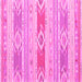 Square Machine Washable Abstract Pink Contemporary Rug, wshcon1063pnk