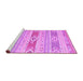 Sideview of Machine Washable Abstract Purple Contemporary Area Rugs, wshcon1063pur