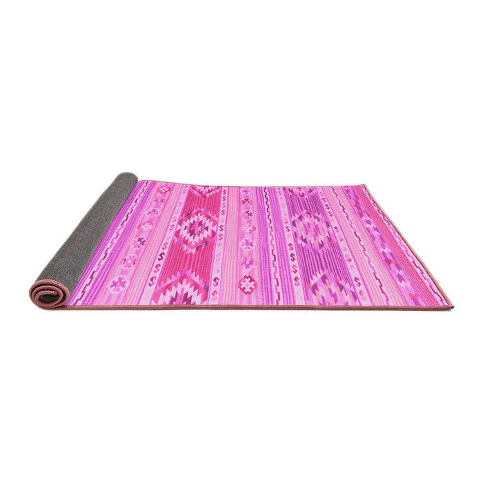 Sideview of Abstract Pink Contemporary Rug, con1063pnk
