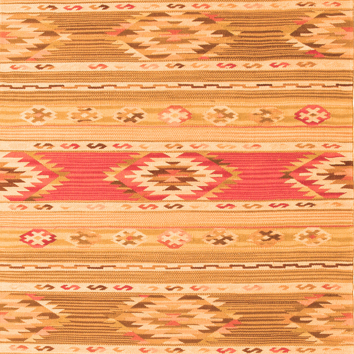 Serging Thickness of Machine Washable Abstract Orange Contemporary Area Rugs, wshcon1063org