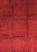 Abstract Red Contemporary Area Rugs