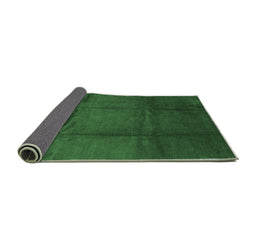 Sideview of Abstract Emerald Green Contemporary Rug, con1064emgrn